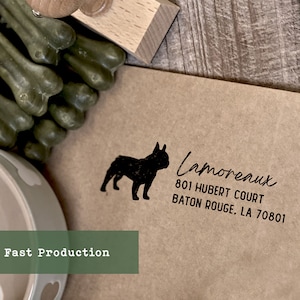 Self-Inking Dog Address Stamp, Personalized Return Address Stamp, Custom Dog Gift, Different Breed Designs, Dog Lover Gift
