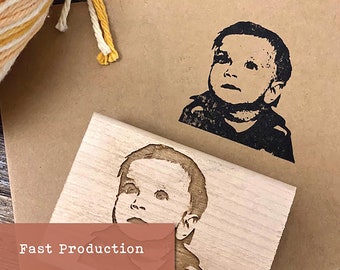 Custom Portrait Stamp, Personalized Photo Stamp, Teacher Gift