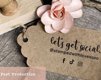 Custom Social Media Business Stamp | Packaging Stamp