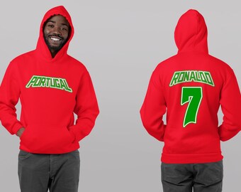 Ronaldo 7 Script Kids Hoodie Black
