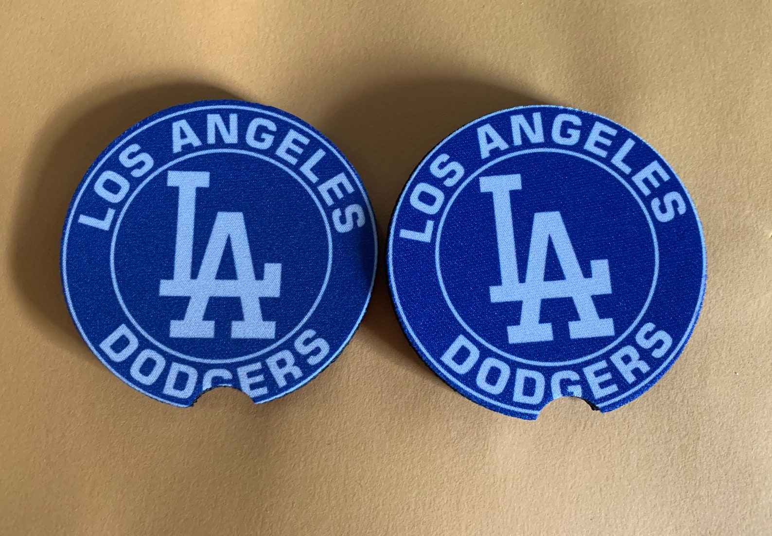 LOS ANGELES DODGERS Car Coasters Brand New Custom Made 2pk LOS Etsy