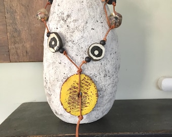 African Nomad / Fantasy Forest Festival / Tribal / Earth Pilgrim / Bone Beads / Nepal vintage glass beads
