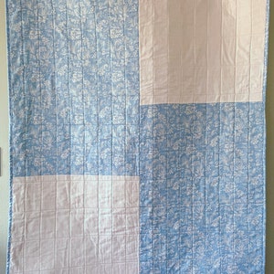 Handmade Modern Baby Quilt, Baby Shower, Mother&#39;s Day Gift