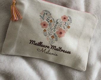 Pochette personnalisé maîtresse