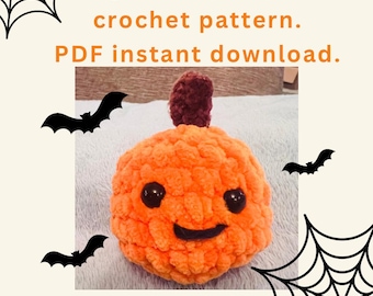 Halloween Crochet Pumpkin Pattern, Beginner Friendly (PDF Pattern)