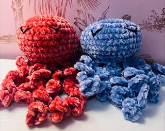 Patrón de pulpo a crochet: Medusa amigurumi para bebés de la UCIN (Patrón en PDF)