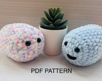 Crochet Squishy Friend Pattern, Crochet Pattern, Crochet Squishy Pattern, Amigurumi, No Sew Pattern, Crochet Amigurumi, Crochet Simple Pattern