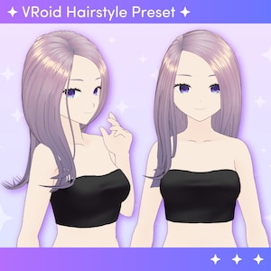 VROID Hairstyle Preset | Long Hairstyle with PHYSICS | Sexy | Cute | vtuber model, preset, Twitch, streaming, Vtuber|