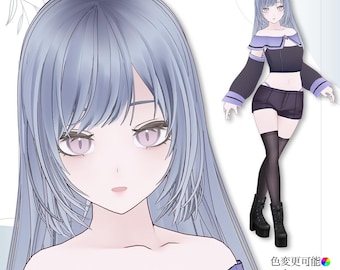 Elegantes VROID-Charaktermodell | Sofortiger digitaler Download | VTuber