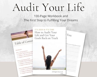 Audit Your Life Workbook | 100-Page Life Assessment (Digital Download) | Personal Development