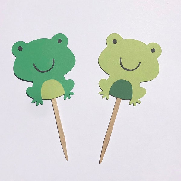 Frog Cupcake Toppers - Etsy