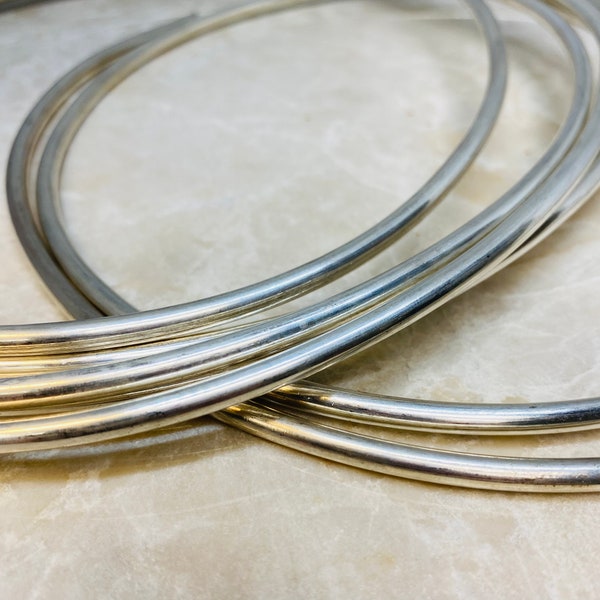 6 Gauge Sterling Silver Dead Soft Round Wire / 6 Gauge Wire