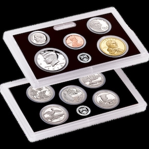 2018 silver proof set comes with original box and paper