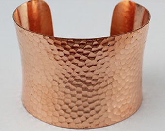 Wide 2” Copper Cuff Bracelet/ Handmade Copper  Cuff / Natural Copper / pure copper /hand made/hammer or plain/free shipping