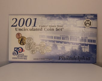 United States Mint 2001 Uncirculation Coin Set - Denver et Philadelphie