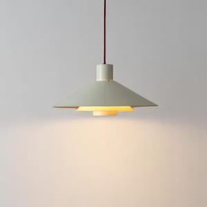 Mid Century Danish Pendant Lamp – White Aluminum by Christian Hvidt for Nordisk Solar, 1970s