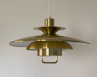 Lampada a sospensione vintage danese Jeka con sistema multi-ombra