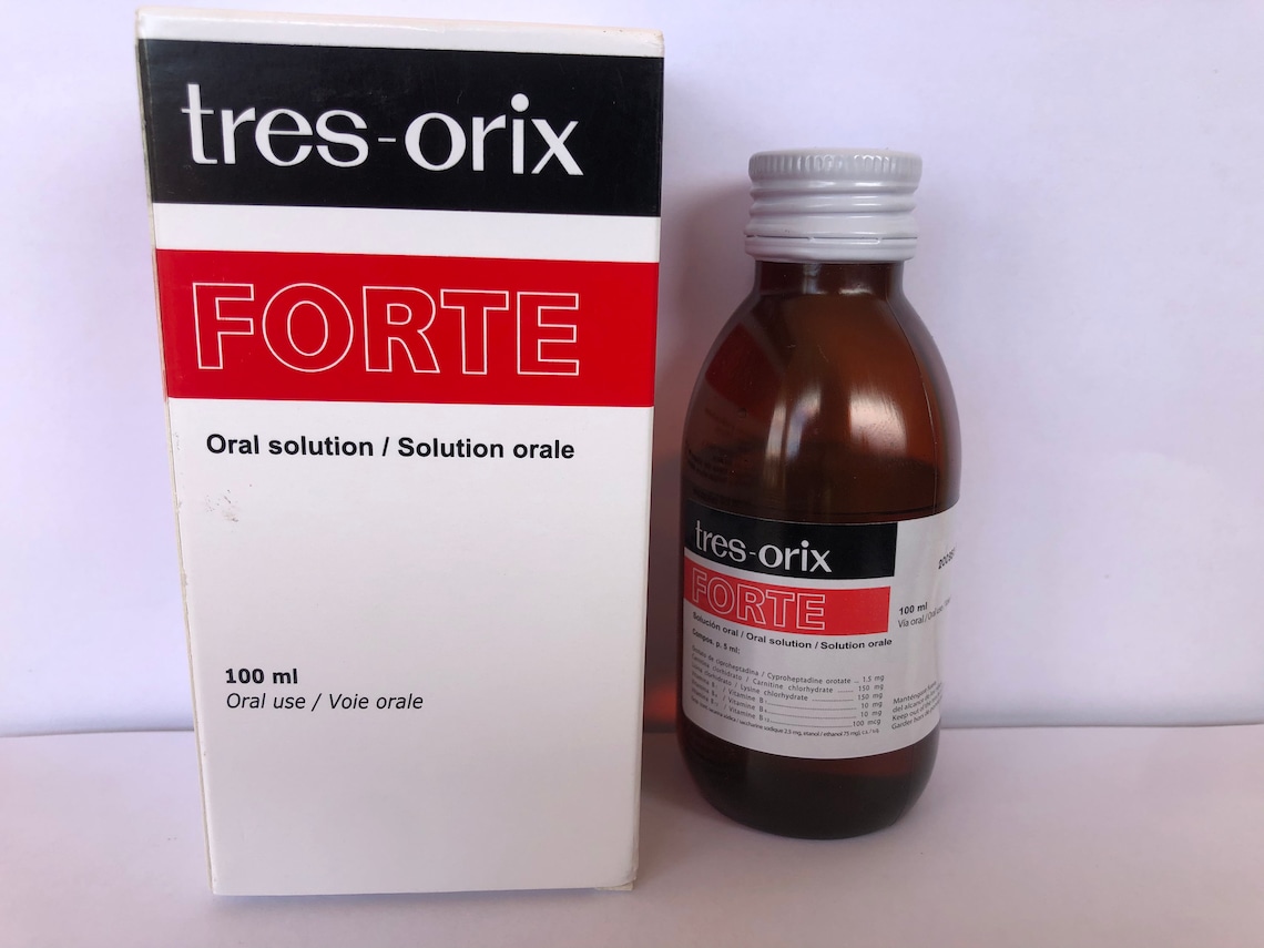 TresOrix Forte Oral Solution Syrup Weight Gain and Appetite Etsy
