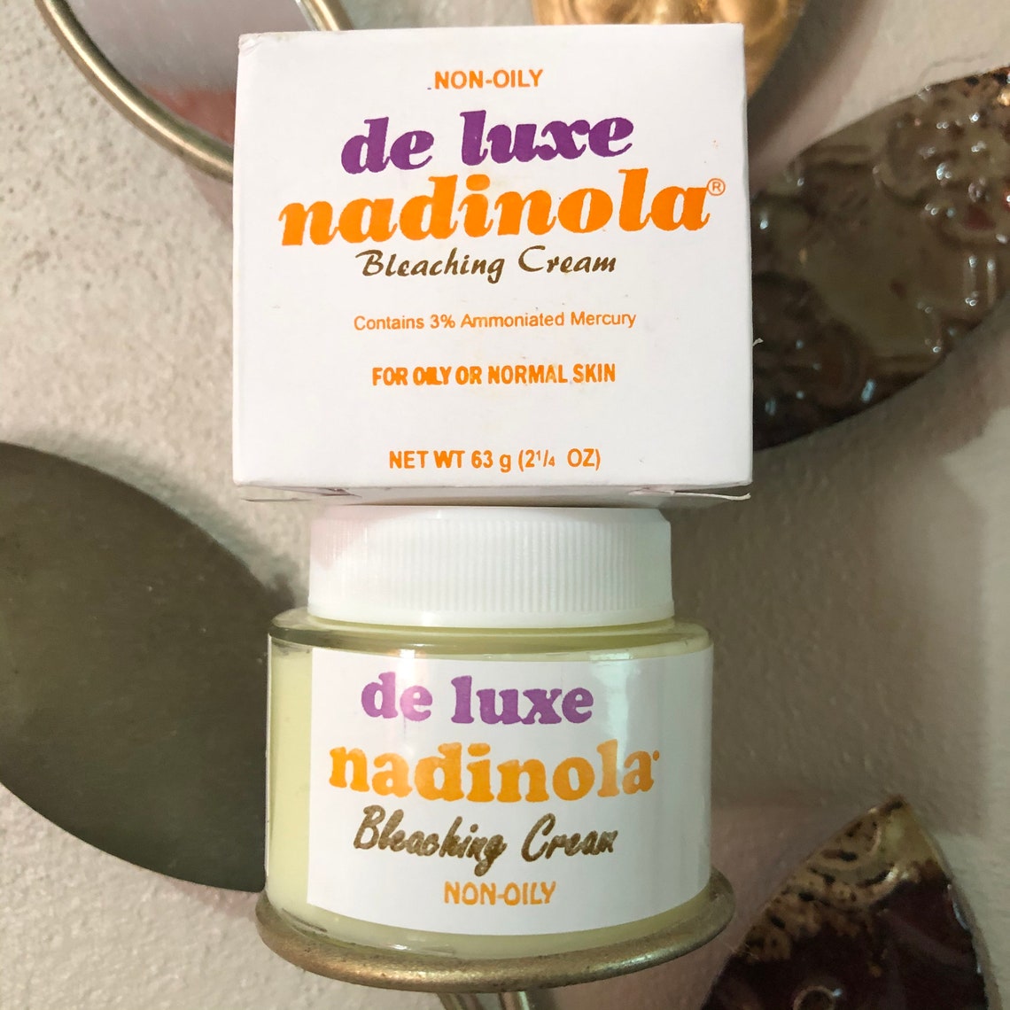 Deluxe Nadinola Bleaching Cream Skin Brightening Dark Etsy
