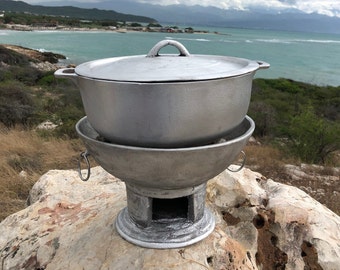 Dutch Pot and Coal Stove Combo | Made in Jamaica | Dutchie | Coal Pot Stove | Charcoal Stove