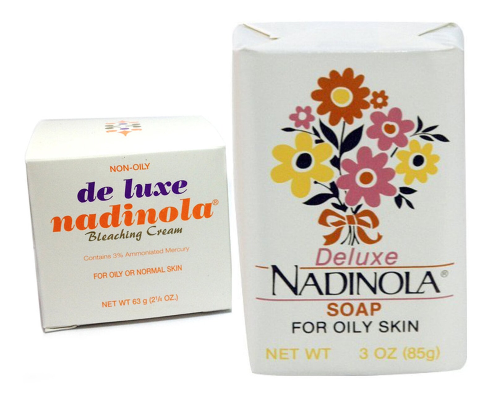 Deluxe Nadinola Bleaching Cream Skin Brightening Dark Etsy