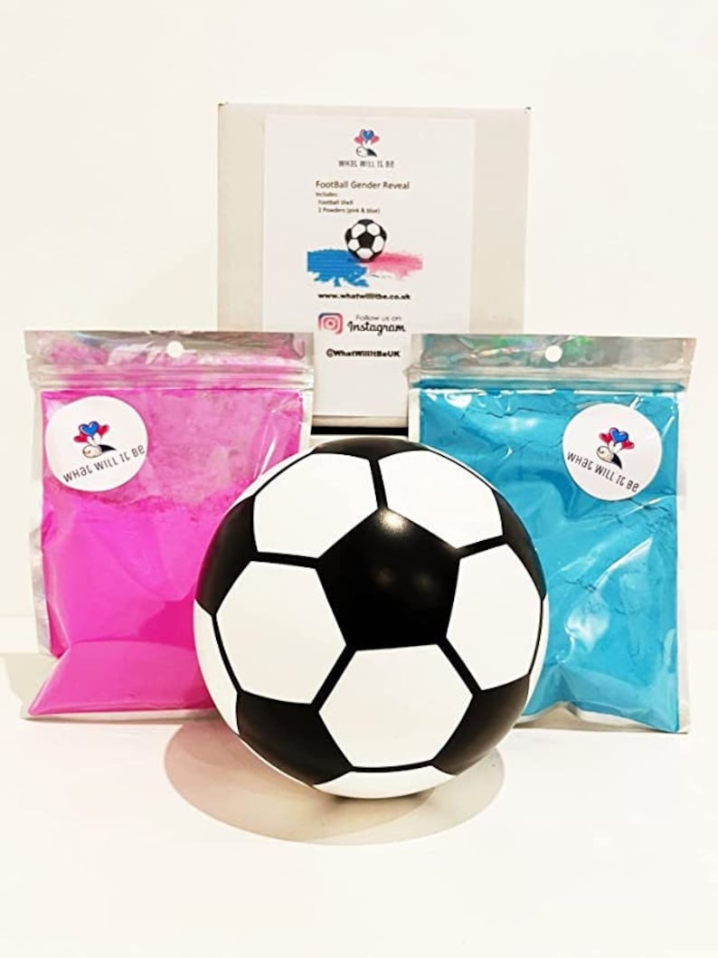 What Will It Be Gender Reveal Football / Soccer Ball Etsy UK