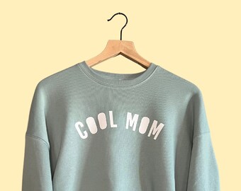 Cool Mom Crop Crewneck | Trendy Mom Shirt | Mother's Day Sweatshirt | Mother Birthday Gift
