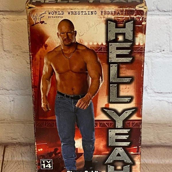 Hell Yeah "Stone Cold's Saga Continues" VHS by World Wrestling Federation Home Video 1999 | Rated TV-14 | Run Time 60 Mins