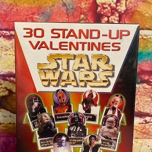 Vintage Star Wars 3-D Stand Up Valentine's Day Cards by Paper Magic Group 1997 - ¡Completamente nuevo! 30 cartas - ¡Perfecto para los fans de Star Wars!