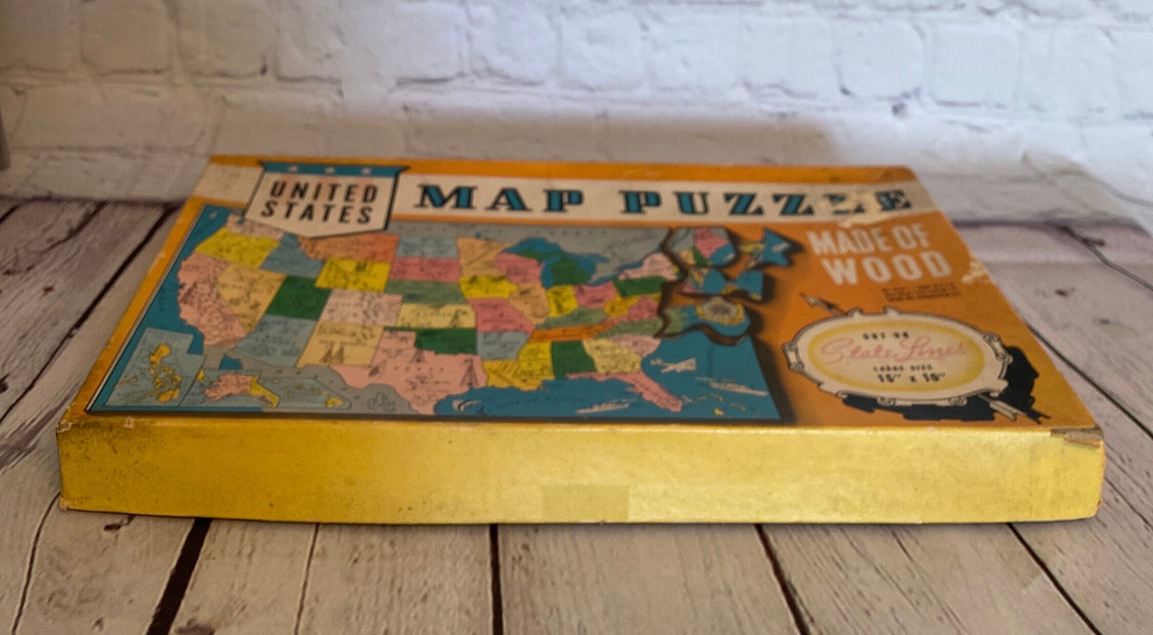 Vintage United States Map Puzzle - Il Fullxfull.5049841547 3a4u
