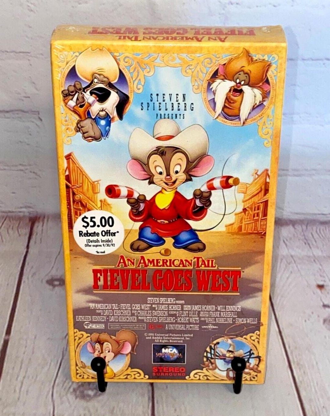 An American Tail Fievel Goes West Vhs 1992 Brand New "an American Tail Fievel Goes West" VHS by MCA Universal 1992