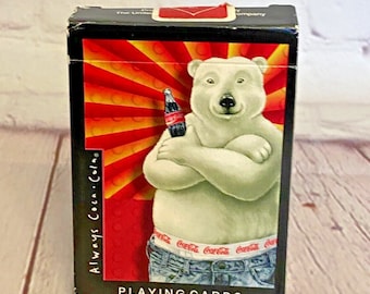 Immer Coca Cola Spielkarten von Coca Cola 1997 | Offene Box, aber nie benutzt | Siehe alle Fotos aufgeführt