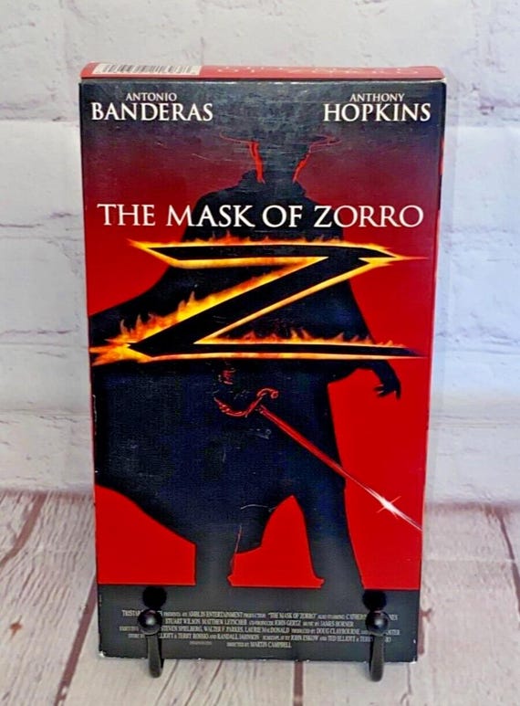The Mask of Zorro VHS by Tristar 1998 | Rated PG-13 | Running Time