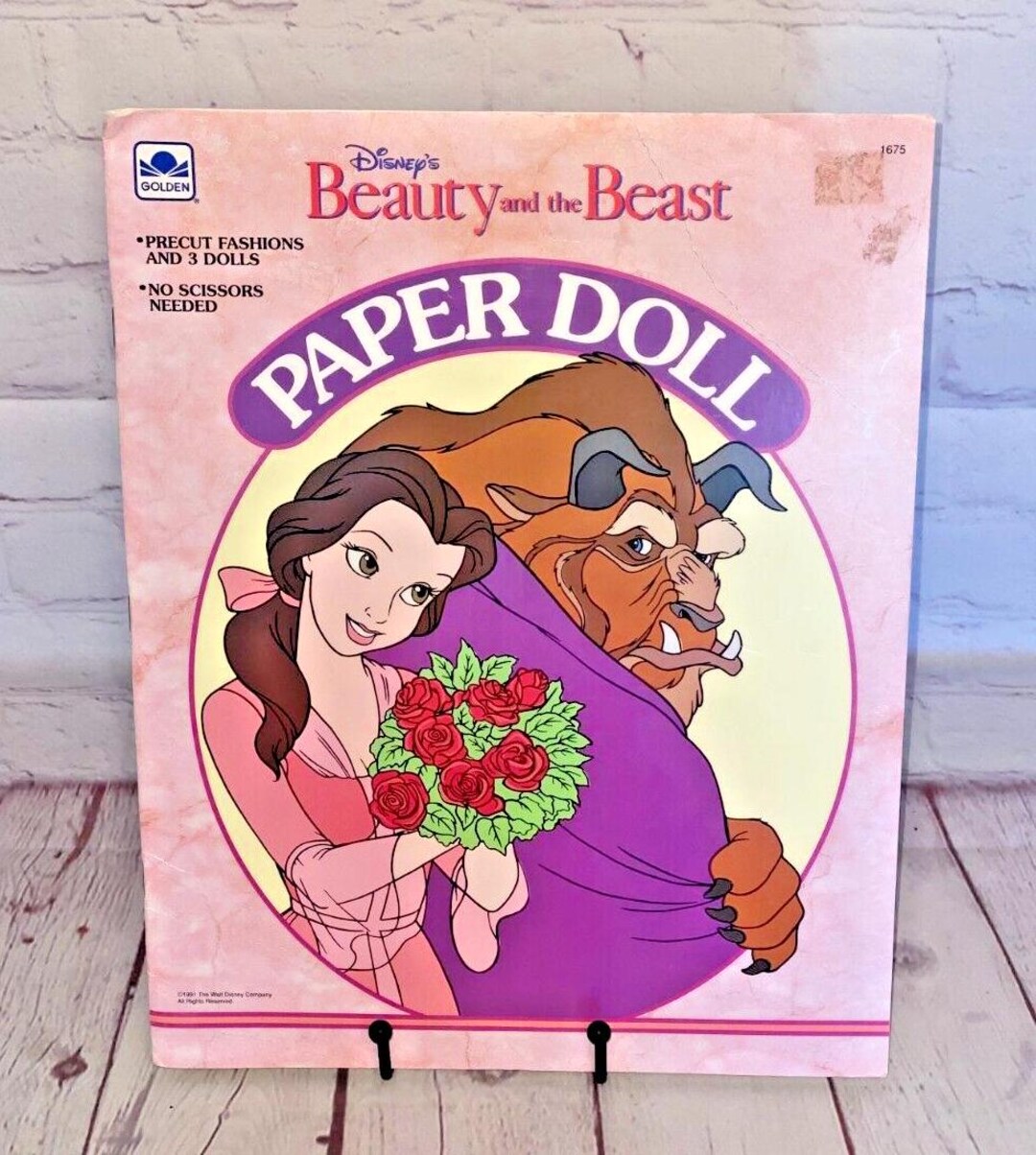 Never Used Disney's Beauty and the Beast Paper Dolls by Golden 1991 ...