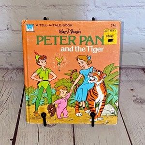 A Tell-A-Tale Book Walt Disney&#39;s &quot;Peter Pan & the Tiger&quot; Hardcover Children&#39;s Book by Whitman Book 1976 | See All Photos | Read Description
