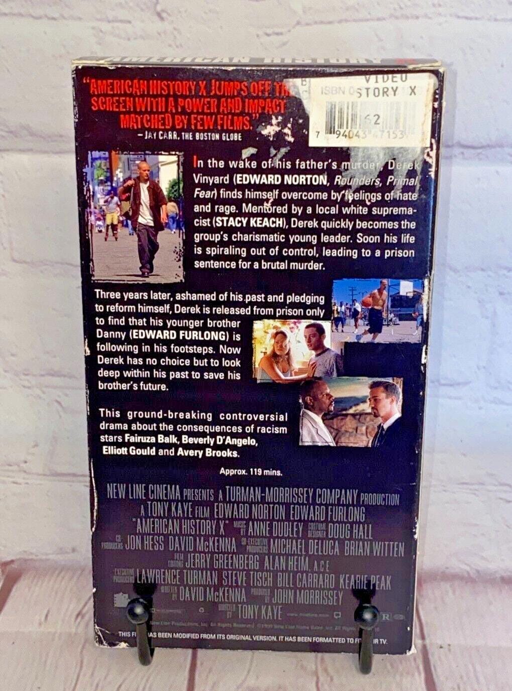 Historia Americana X VHS de New Line Home Entertainment 1999