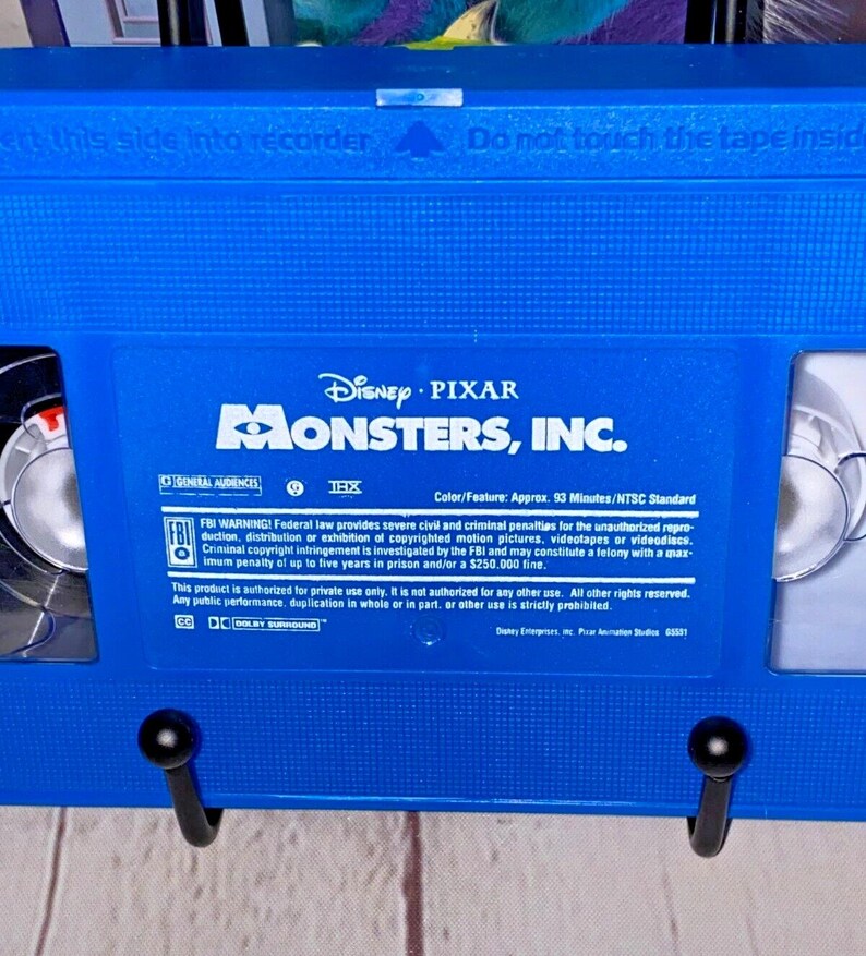 Monsters, Inc. VHS by Disney Pixar 2001 Rated G Runtime 93 Mins See ...