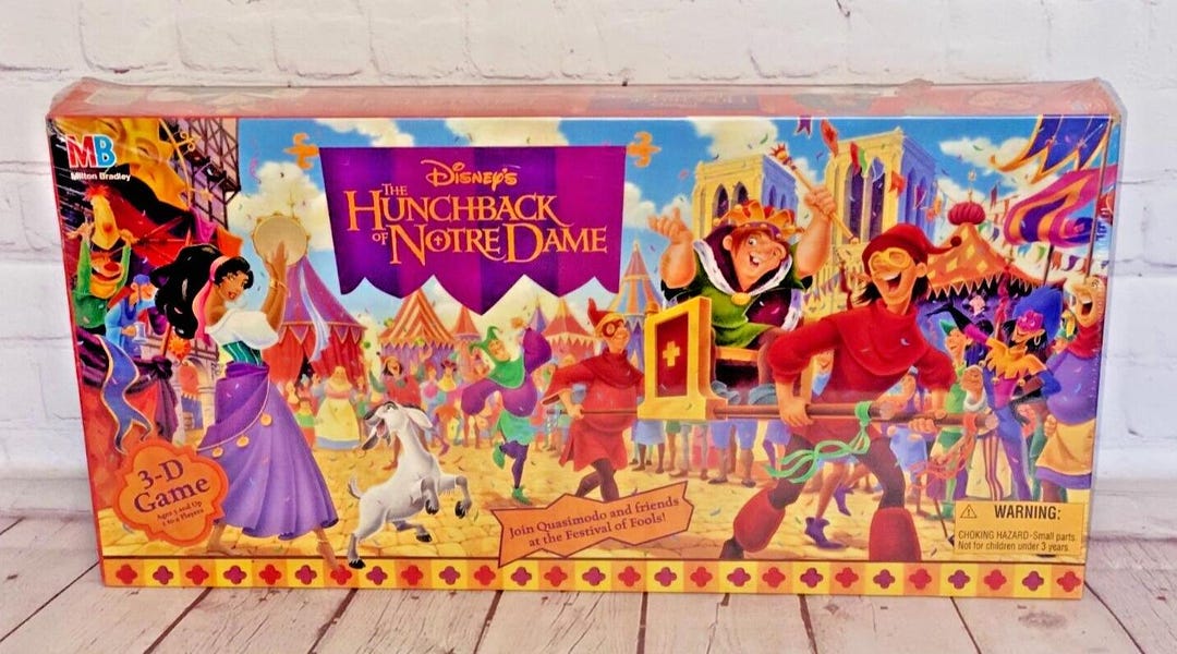 Vintage Hunchback of Notre Dame 3-D Game – Milton Bradley 1990s - Etsy