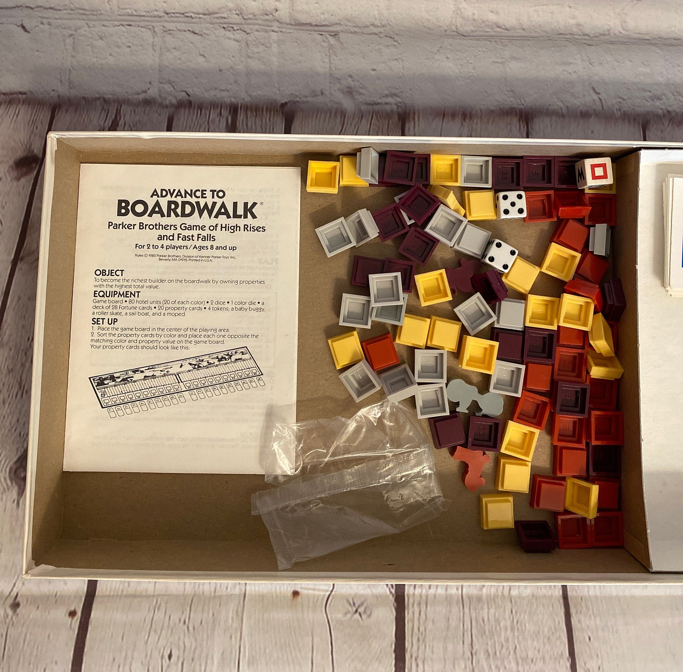 Advance to Boardwalk Board Game | Parker Brothers 1991, Complete - Etsy