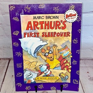 Arthur&#39;s First Sleepover by Marc Brown | An Arthur Adventure | By Little, Brown and Company 1994 | Softcover Children&#39;s Book | See Photos