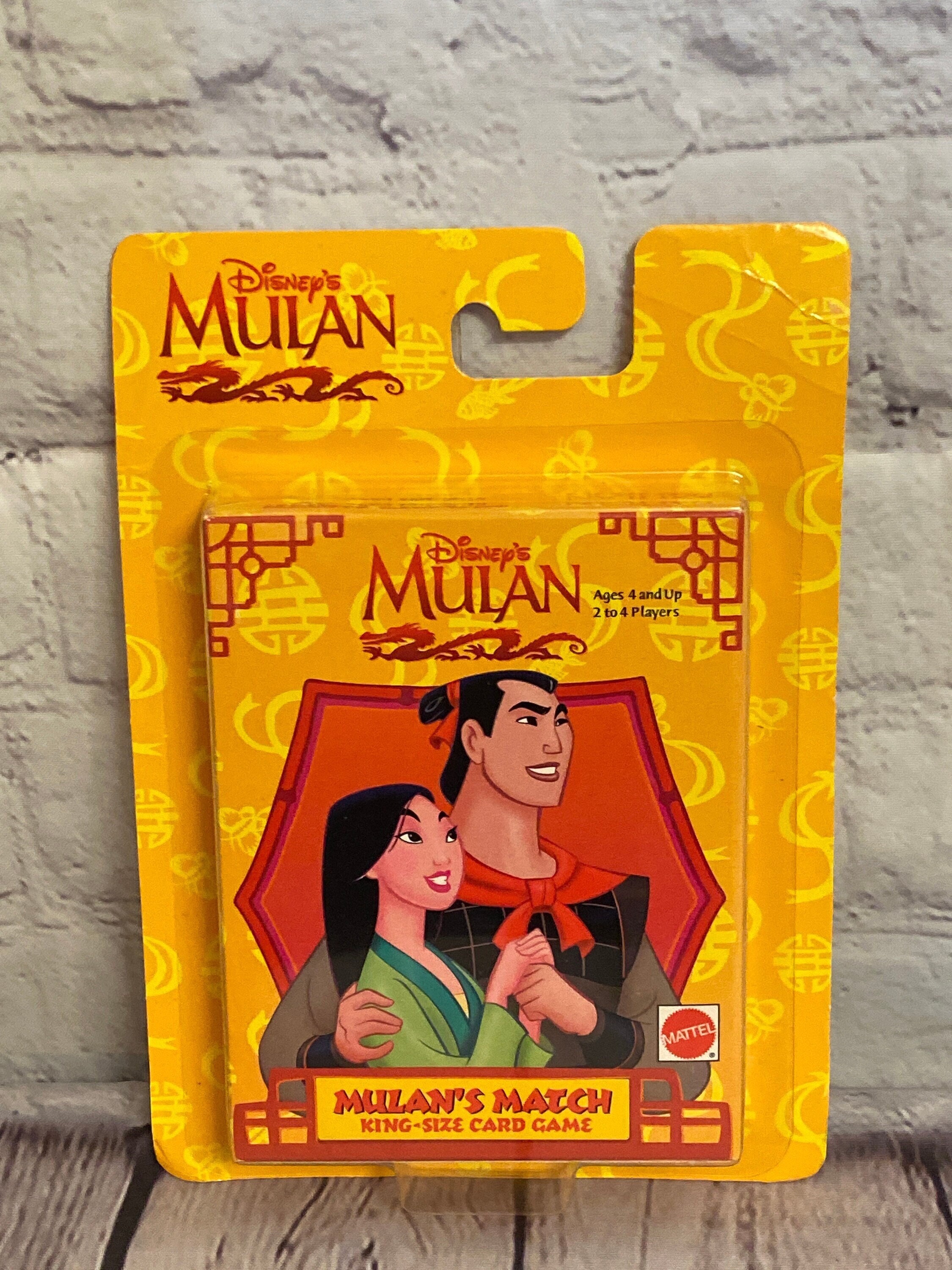 Disney Mulan Matchin' Fashion Matching Puzzle Game by Mattel 1998 Complete
