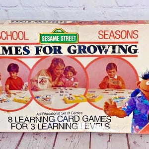 Sesame Street Games For Growing &quot;Seasons&quot; by International Games 1986 | Ages 3 and Up | For 1 to 4 Players | Incomplete - See Details