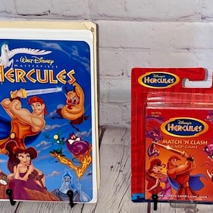 Disney&#39;s Hercules Bundle | Includes VHS and Sealed Card Game | See Photos and Read Details