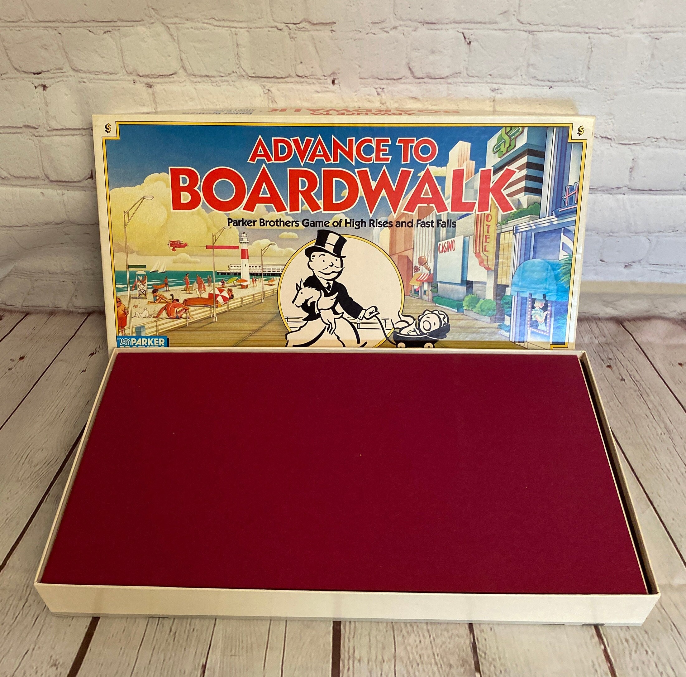 Advance to Boardwalk Board Game | Parker Brothers 1991, Complete - Etsy
