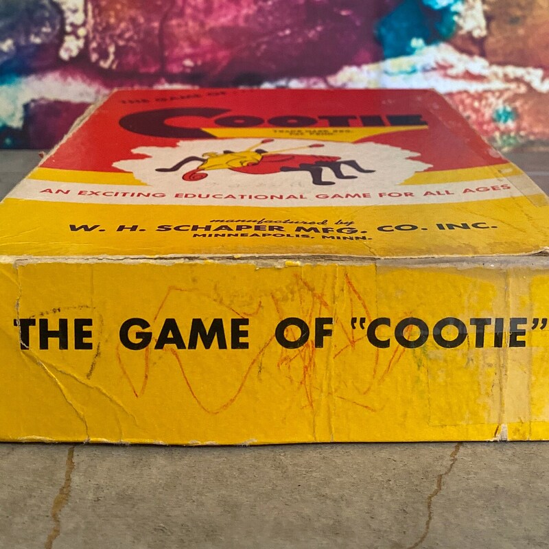 Vintage Cootie Game Etsy