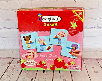 Strawberry Shortcake Stick-Ons Game by Colorforms Games 2003 Edition | Ages 3-8 Years | Read Details and See Photos