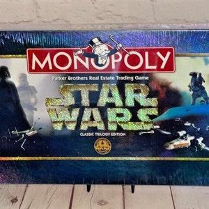 Sealed Monopoly &quot;Star Wars Classic Trilogy Edition&quot; by Parker Brothers 1997 |  For 2 to 8 Players | Ages 8 to Adult | See All Photos & Read