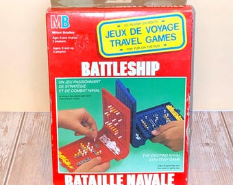 Battleship Travel Games MB | Ages 8 Years and Up | 2 Players | French Edition | Read Details