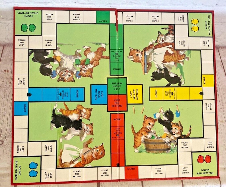 The Three Little Kittens Board Game by Cadaco 1978 | A Storybook Classic Game For 2-4 Players | Ages 4 - 10 | See Photos & Read! image 5
