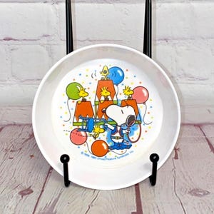 Small Snoopy and Woodstock Plastic Bowl by United Feature Syndicate 1965 | See Photos & Read Details
